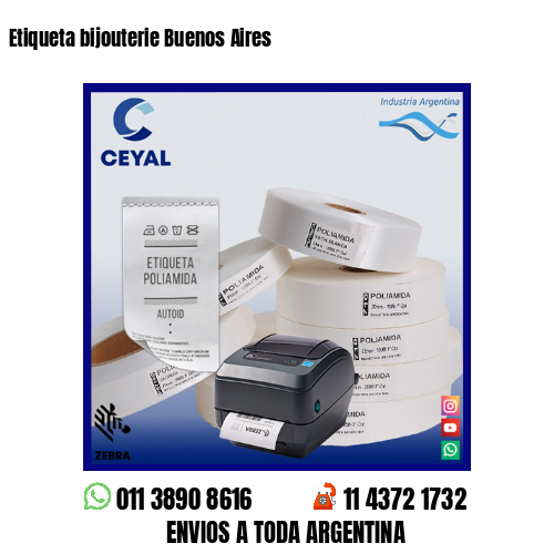 Etiqueta bijouterie Buenos Aires