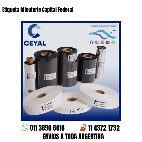 Etiqueta bijouterie Capital Federal