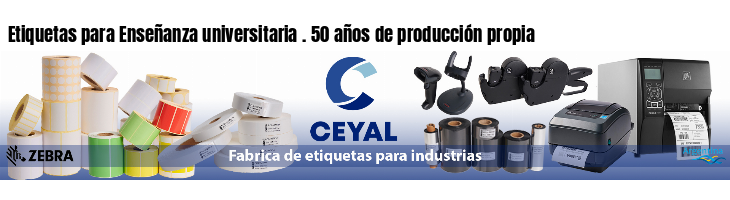 Etiquetas para Enseñanza universitaria . 50 años de producción propia