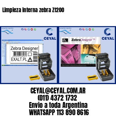 Limpieza interna zebra Zt200