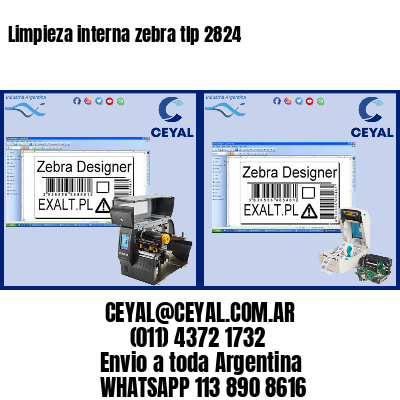 Limpieza interna zebra tlp 2824
