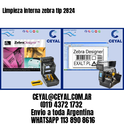 Limpieza interna zebra tlp 2824