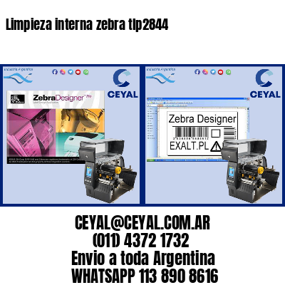 Limpieza interna zebra tlp2844