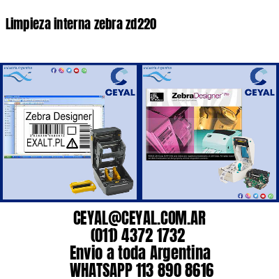 Limpieza interna zebra zd220