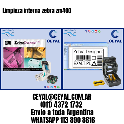 Limpieza interna zebra zm400