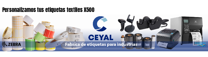 Personalizamos tus etiquetas textiles X500