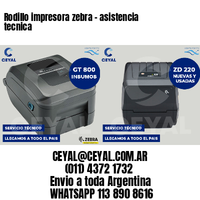 Rodillo impresora zebra - asistencia tecnica