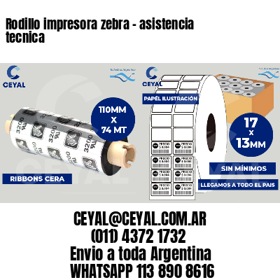 Rodillo impresora zebra - asistencia tecnica