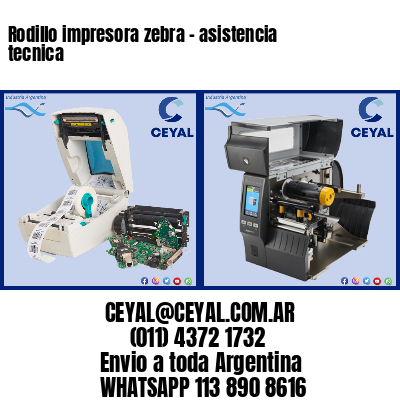 Rodillo impresora zebra – asistencia tecnica