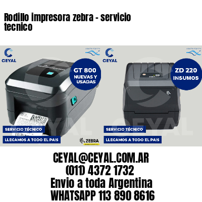 Rodillo impresora zebra - servicio tecnico