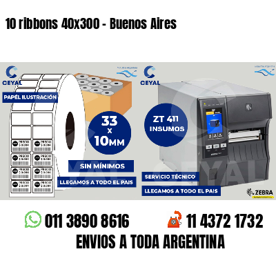 10 ribbons 40x300 - Buenos Aires