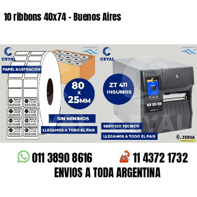 10 ribbons 40x74 - Buenos Aires