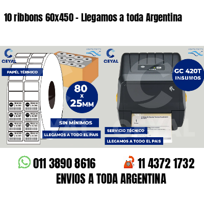 10 ribbons 60x450 - Llegamos a toda Argentina