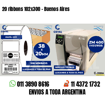 20 ribbons 102x300 - Buenos Aires