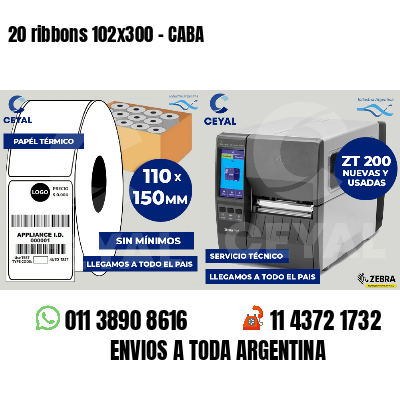 20 ribbons 102x300 - CABA