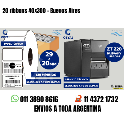 20 ribbons 40x300 - Buenos Aires