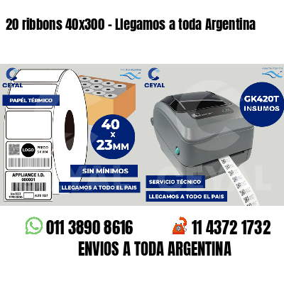 20 ribbons 40x300 - Llegamos a toda Argentina