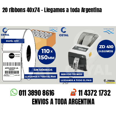 20 ribbons 40x74 - Llegamos a toda Argentina