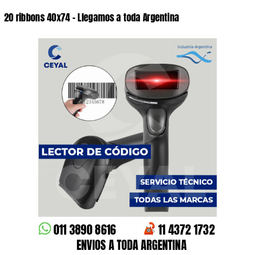20 ribbons 40x74 - Llegamos a toda Argentina