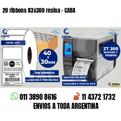 20 ribbons 83x300 resina - CABA