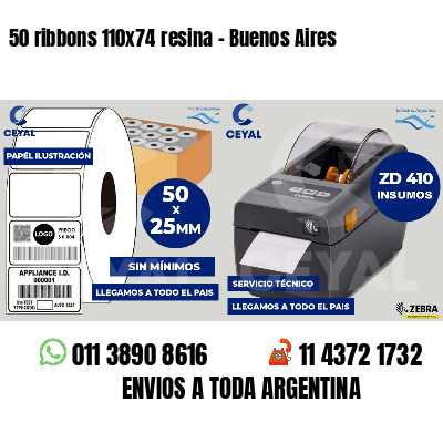 50 ribbons 110x74 resina - Buenos Aires