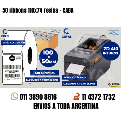 50 ribbons 110x74 resina - CABA