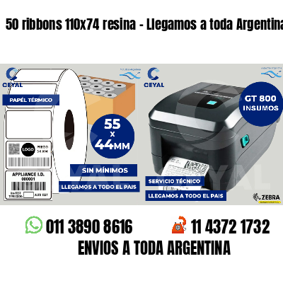 50 ribbons 110x74 resina - Llegamos a toda Argentina