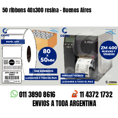 50 ribbons 40x300 resina - Buenos Aires