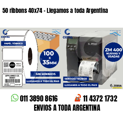 50 ribbons 40x74 - Llegamos a toda Argentina