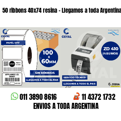 50 ribbons 40x74 resina - Llegamos a toda Argentina