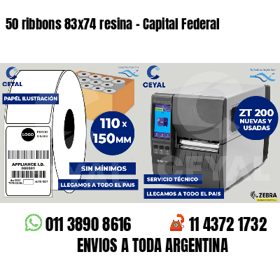 50 ribbons 83x74 resina - Capital Federal