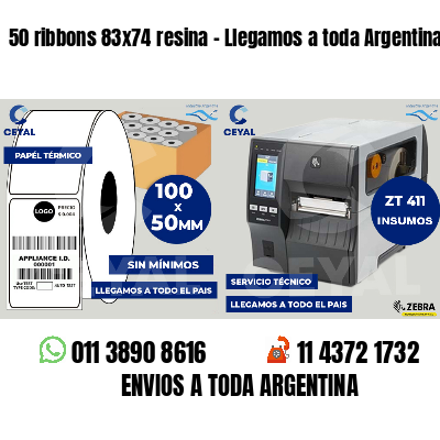 50 ribbons 83x74 resina - Llegamos a toda Argentina