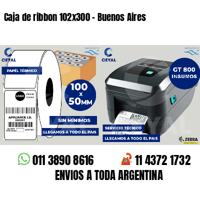 Caja de ribbon 102x300 - Buenos Aires
