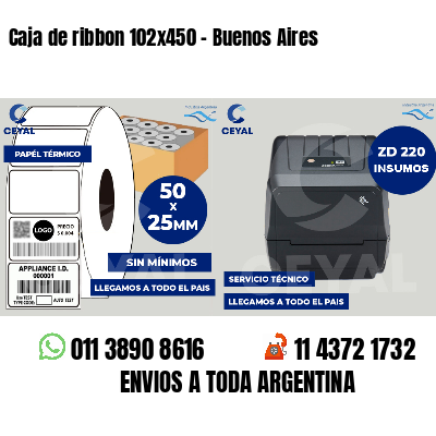 Caja de ribbon 102x450 - Buenos Aires