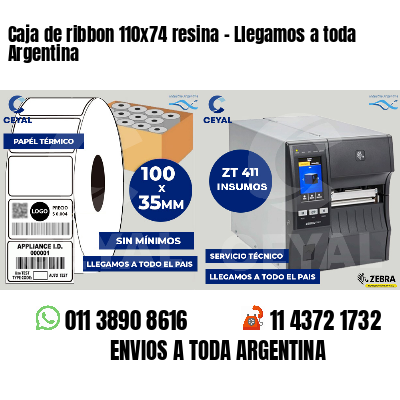 Caja de ribbon 110x74 resina - Llegamos a toda Argentina