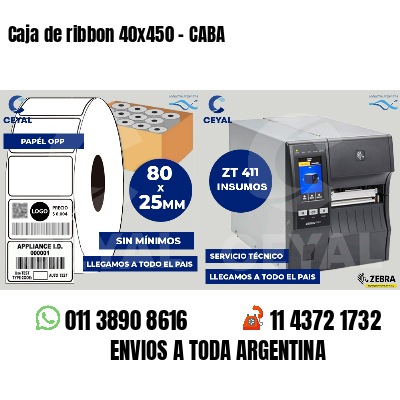 Caja de ribbon 40x450 - CABA