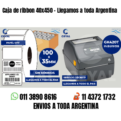 Caja de ribbon 40x450 - Llegamos a toda Argentina
