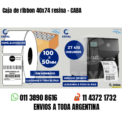 Caja de ribbon 40x74 resina - CABA