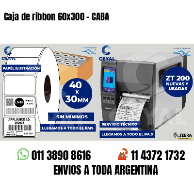 Caja de ribbon 60x300 - CABA