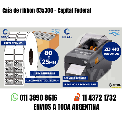 Caja de ribbon 83x300 - Capital Federal