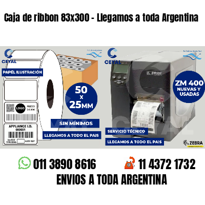 Caja de ribbon 83x300 - Llegamos a toda Argentina