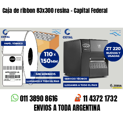 Caja de ribbon 83x300 resina - Capital Federal