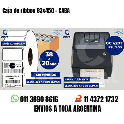 Caja de ribbon 83x450 - CABA