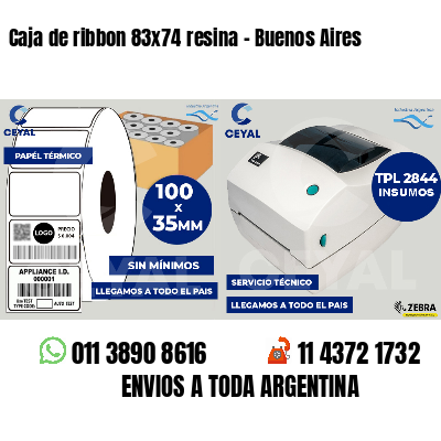 Caja de ribbon 83x74 resina - Buenos Aires