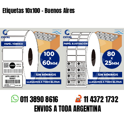 Etiquetas 10x100 - Buenos Aires