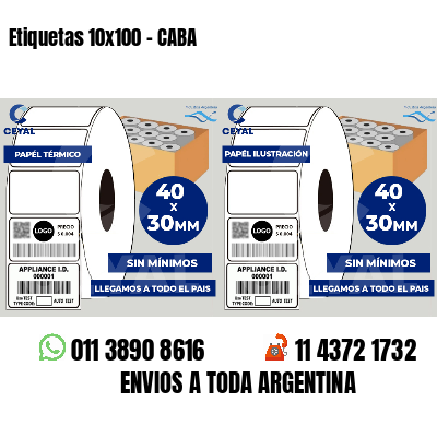 Etiquetas 10x100 - CABA