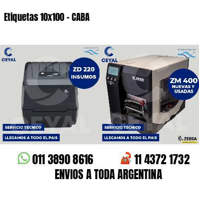 Etiquetas 10x100 - CABA
