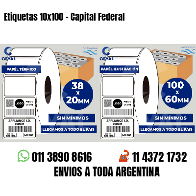 Etiquetas 10x100 - Capital Federal