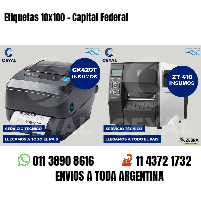 Etiquetas 10x100 - Capital Federal