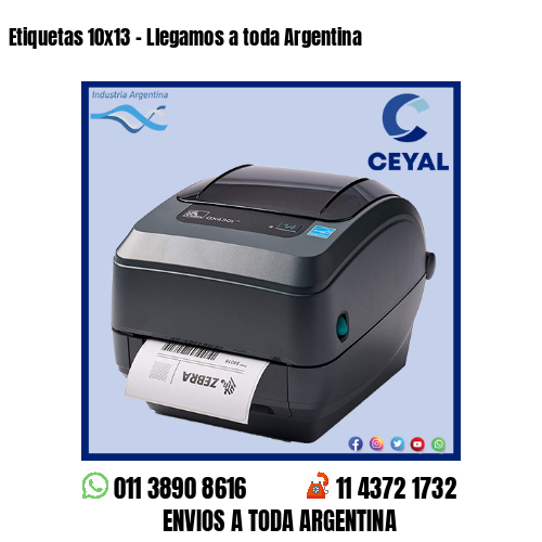 Etiquetas 10×13 – Llegamos a toda Argentina